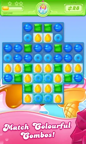 Candy Crush Jelly Saga (Кенди Краш Джелли Сага)  [МОД Меню] Screenshot 2