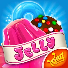 Скачать взломанную Candy Crush Jelly Saga (Кенди Краш Джелли Сага)  [МОД Меню] - последняя версия apk на Андроид