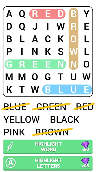 Word Search Puzzle Game  [МОД Mega Pack] Screenshot 2