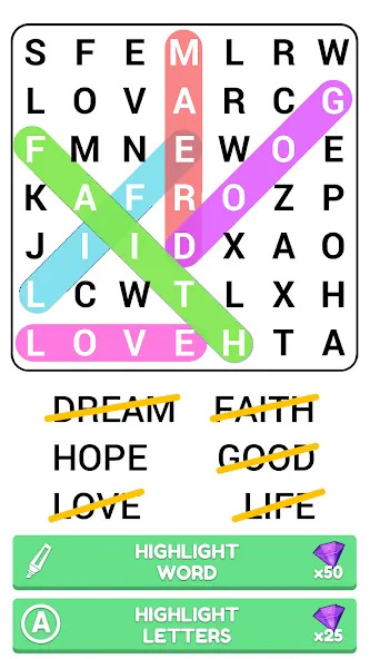 Word Search Puzzle Game  [МОД Mega Pack] Screenshot 3