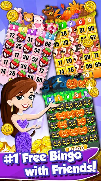 Bingo PartyLand 2: Bingo Games (Бинго Патиленд 2)  [МОД Много монет] Screenshot 1