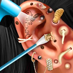 Скачать взлом Ear Salon ASMR Ear Wax& Tattoo (АСМР)  [МОД Много денег] - полная версия apk на Андроид