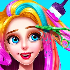 Скачать взлом Girls Hair Salon  [МОД Бесконечные монеты] - последняя версия apk на Андроид