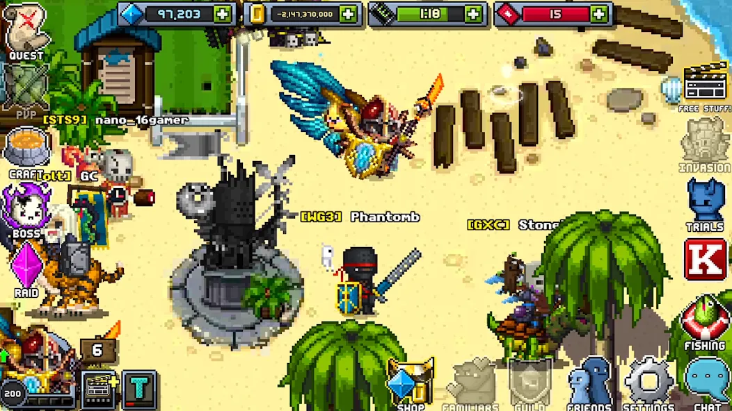 Bit Heroes Quest: Pixel RPG (Бит Хероес Квест)  [МОД Меню] Screenshot 4