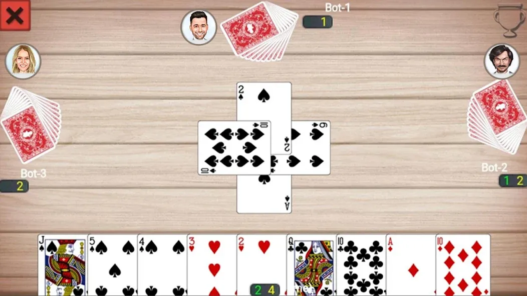 Callbreak Prince: Card Game (Каллбрейк Принц)  [МОД Бесконечные монеты] Screenshot 1