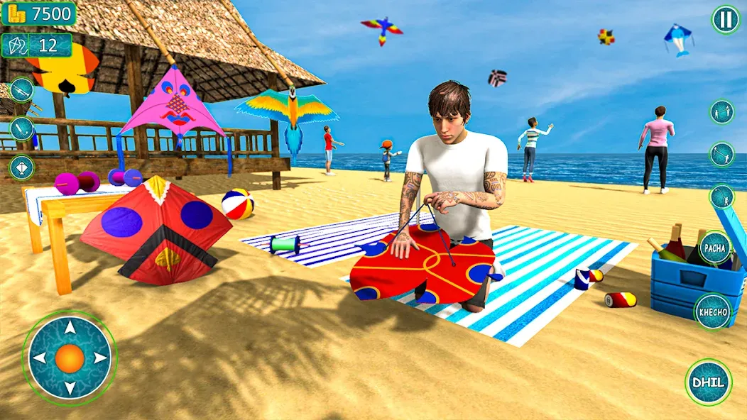 Kite Basant: Kite Flying Games  [МОД Много монет] Screenshot 2