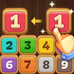 Скачать взломанную Merge Wood: Block Puzzle (Мерж Вуд)  [МОД Unlocked] - полная версия apk на Андроид