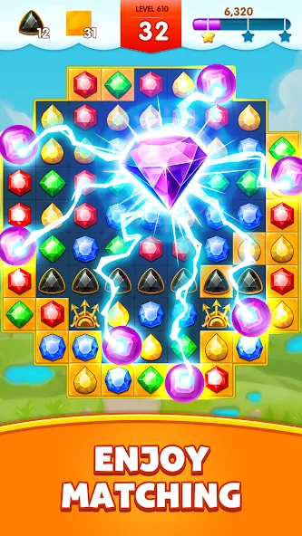 Jewels Legend - Match 3 Puzzle (Джуэл Легенд)  [МОД Menu] Screenshot 3