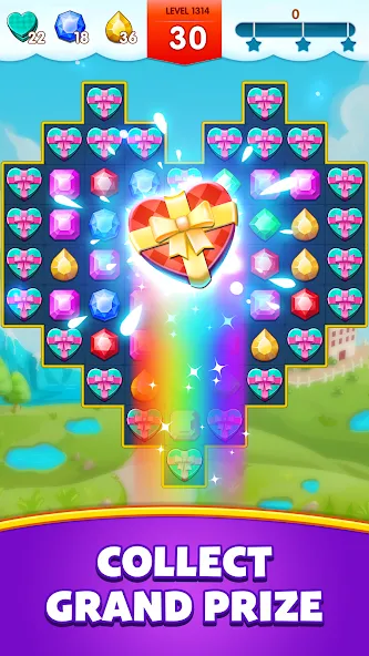 Jewels Legend - Match 3 Puzzle (Джуэл Легенд)  [МОД Menu] Screenshot 5