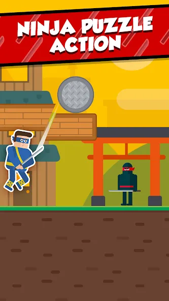 Mr Ninja - Slicey Puzzles (Мистер Ниндзя)  [МОД Все открыто] Screenshot 1