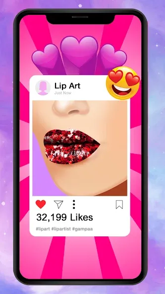 Lip Art Makeup Beauty Game  [МОД Бесконечные деньги] Screenshot 2