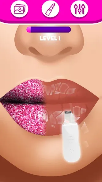 Lip Art Makeup Beauty Game  [МОД Бесконечные деньги] Screenshot 5