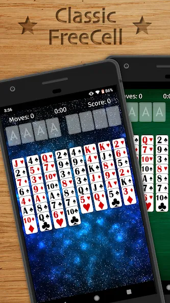 FreeCell Solitaire Classic (Фрисел Солитер Классик)  [МОД Бесконечные деньги] Screenshot 1