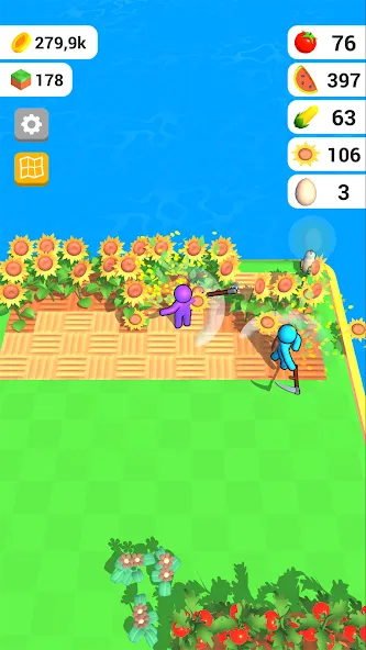 Farm Land - Farming life game (Фарм Лэнд)  [МОД Бесконечные деньги] Screenshot 3