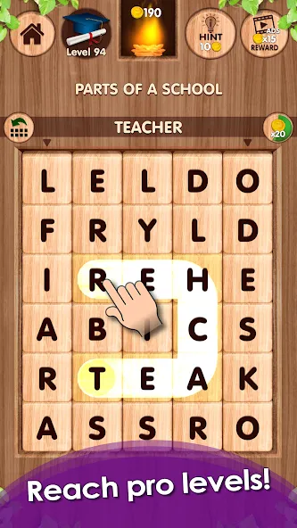 Falling Word Games - Addictive (Фоллинг Уорд Геймс)  [МОД Бесконечные монеты] Screenshot 4