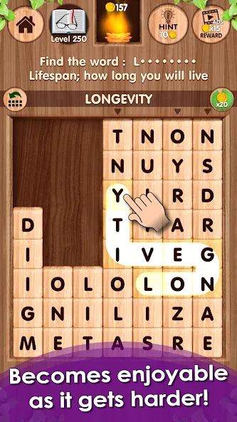 Falling Word Games - Addictive (Фоллинг Уорд Геймс)  [МОД Бесконечные монеты] Screenshot 5