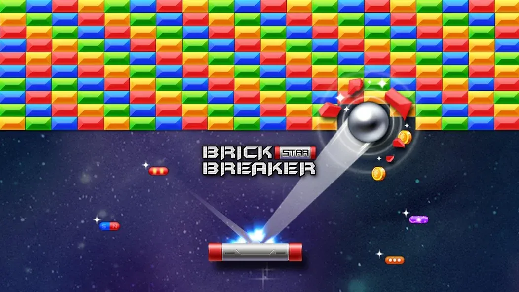 Brick Breaker Star: Space King  [МОД Unlimited Money] Screenshot 1