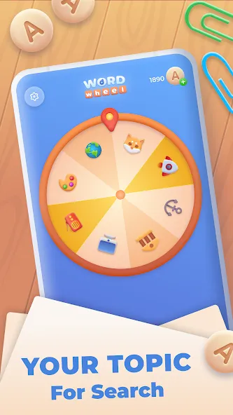 Word Wheel - Word Search  [МОД Меню] Screenshot 1