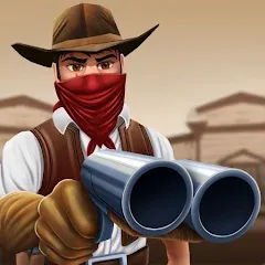 Взломанная West Cowboy Western Polygon  [МОД Меню] - полная версия apk на Андроид