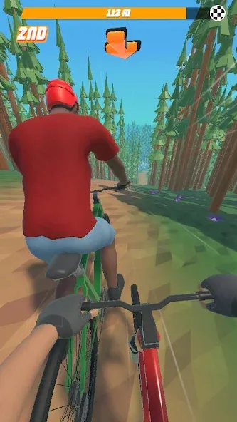 Bike Hill 3D (Байк Хилл 3Д)  [МОД Бесконечные монеты] Screenshot 1