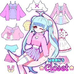 Скачать взломанную Moon's Closet dress up game  [МОД Menu] - последняя версия apk на Андроид