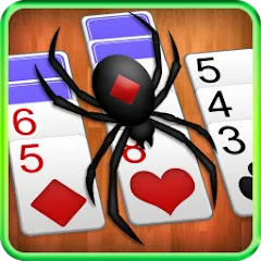 Взломанная Spider Solitaire  [МОД Бесконечные монеты] - полная версия apk на Андроид