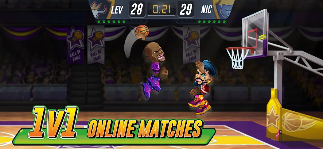 Basketball Arena: Online Game (Баскетбольная арена)  [МОД Mega Pack] Screenshot 1