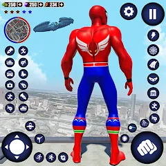 Взломанная Flying Superhero Robot Games (Флайинг Супергерой Робот Игры)  [МОД Unlocked] - стабильная версия apk на Андроид