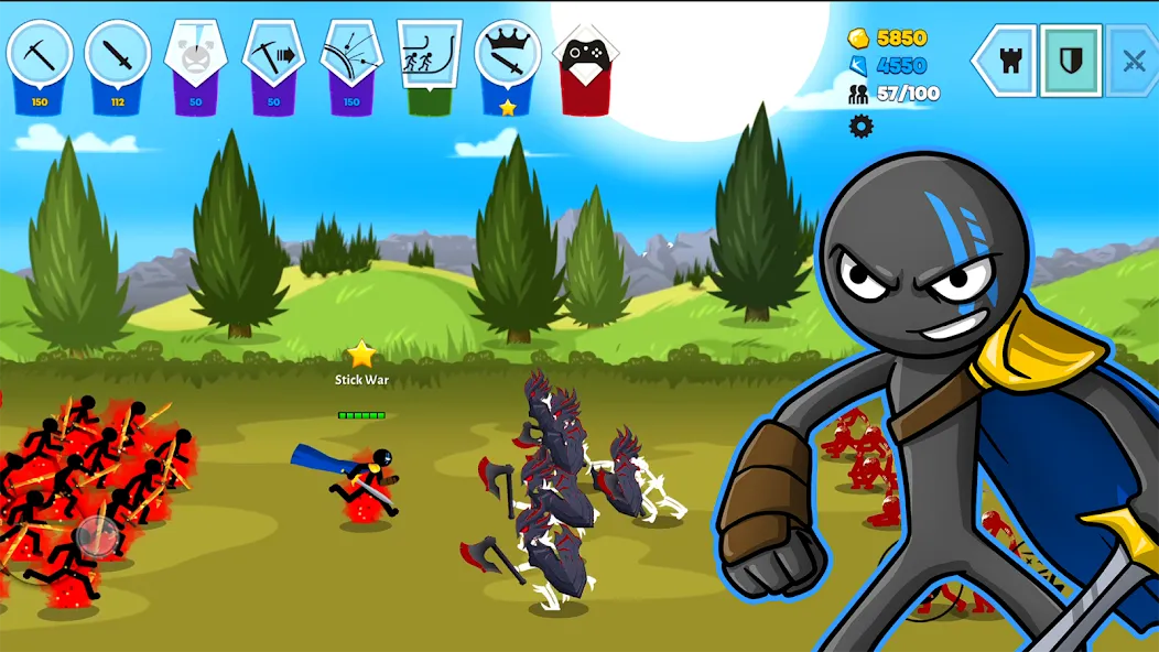 Stick War: Saga (Стик Вар 3)  [МОД Бесконечные монеты] Screenshot 2