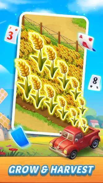 Solitaire Farm Adventure (Солитер)  [МОД Unlimited Money] Screenshot 5