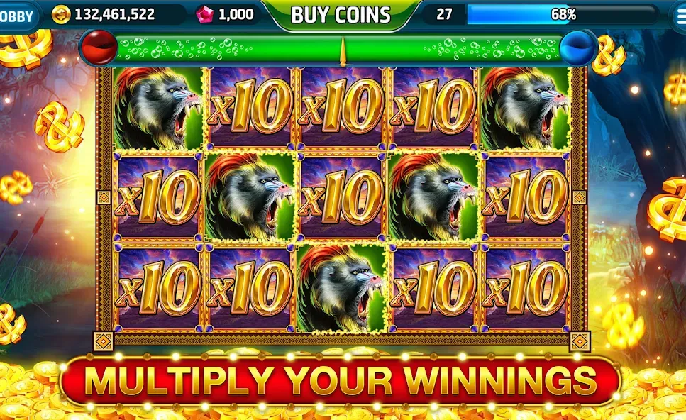 Ape Slots: Vegas Casino Deluxe  [МОД Все открыто] Screenshot 4