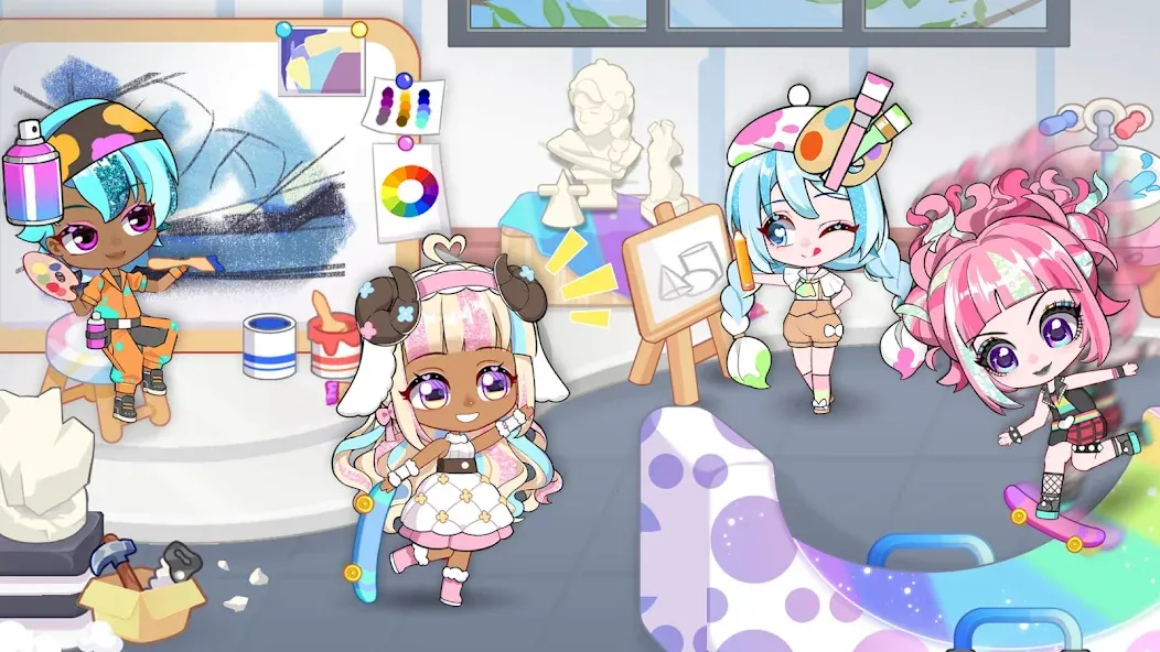 Chibi Doll: My School (Чиби Долл)  [МОД Меню] Screenshot 5