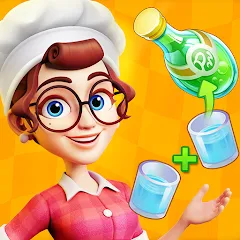 Скачать взлом Merge Cooking:Theme Restaurant  [МОД Unlimited Money] - последняя версия apk на Андроид