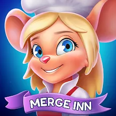 Взломанная Merge Inn - Cafe Merge Game (Мердж Инн)  [МОД Бесконечные деньги] - стабильная версия apk на Андроид