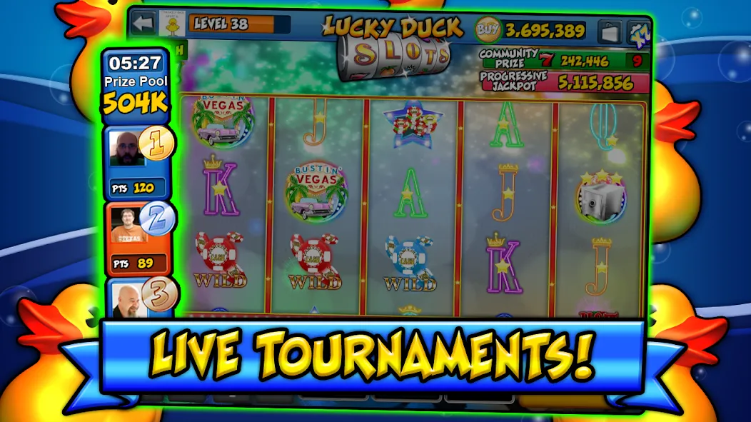 Lucky Duck Slots (Лаки Дак Слотс)  [МОД Много денег] Screenshot 3