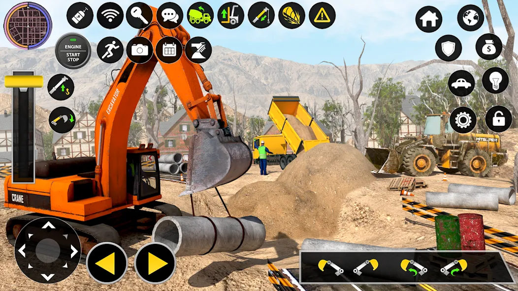 Construction Excavator Game 3D  [МОД Unlocked] Screenshot 1