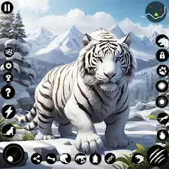 Взломанная Arctic White Tiger Family Sim  [МОД Бесконечные деньги] - последняя версия apk на Андроид