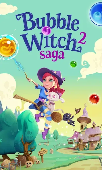 Bubble Witch 2 Saga (Бабл Витч 2 Сага)  [МОД Бесконечные монеты] Screenshot 5