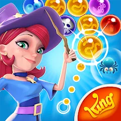 Взломанная Bubble Witch 2 Saga (Бабл Витч 2 Сага)  [МОД Бесконечные монеты] - полная версия apk на Андроид