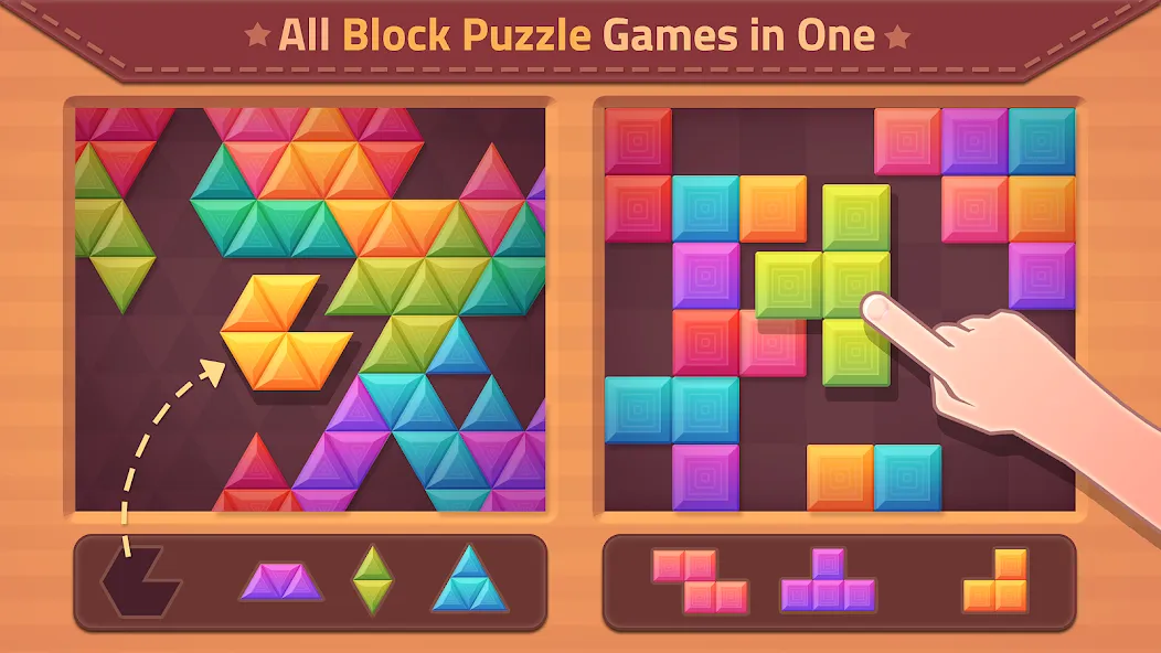 Triangles & Blocks (Полиблок)  [МОД Меню] Screenshot 1