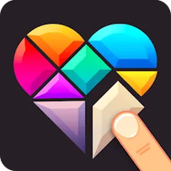 Скачать взломанную Polygrams - Tangram Puzzles (Полиграммы)  [МОД Unlimited Money] - стабильная версия apk на Андроид