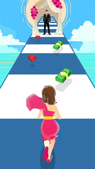 Girl Run 3D - Fun Running Game (девушка бежит)  [МОД Menu] Screenshot 4