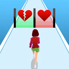 Скачать взломанную Girl Run 3D - Fun Running Game (девушка бежит)  [МОД Menu] - стабильная версия apk на Андроид