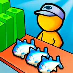 Взломанная My Fish Mart: Idle Tycoon Game (Мой рыбный магазин)  [МОД Все открыто] - полная версия apk на Андроид