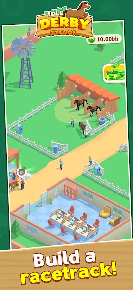 Idle Derby Tycoon (Айдл Дерби Тайкун)  [МОД Много денег] Screenshot 1