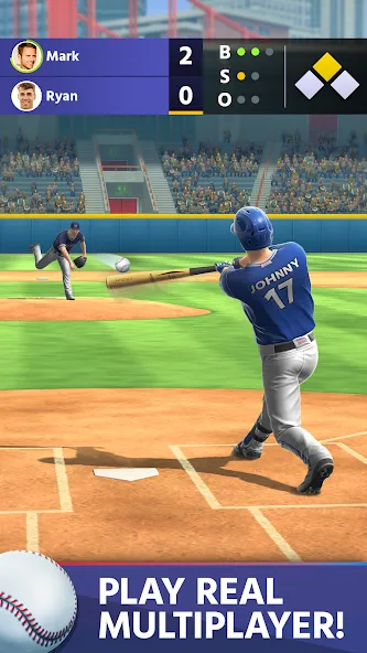 Baseball: Home Run Sports Game (Бейсбол)  [МОД Mega Pack] Screenshot 1