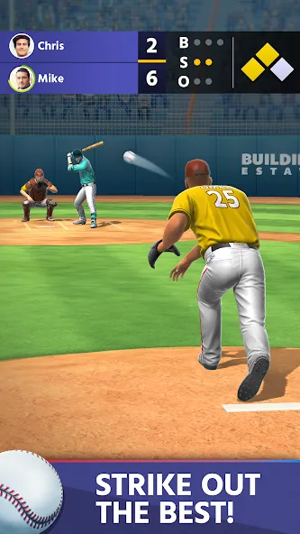 Baseball: Home Run Sports Game (Бейсбол)  [МОД Mega Pack] Screenshot 3