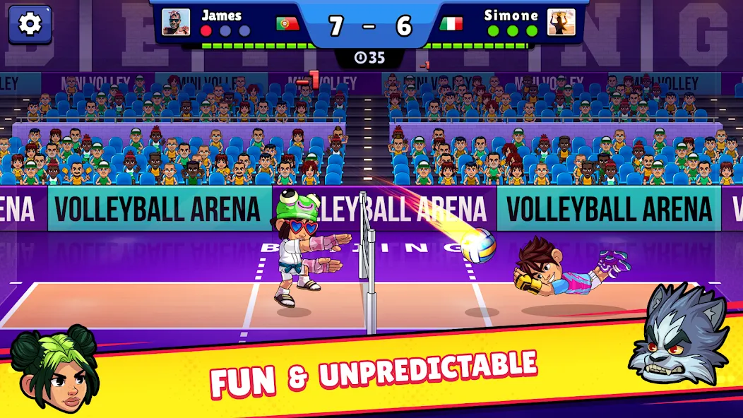 Volleyball Arena: Spike Hard (Волейбольная арена)  [МОД Много денег] Screenshot 2