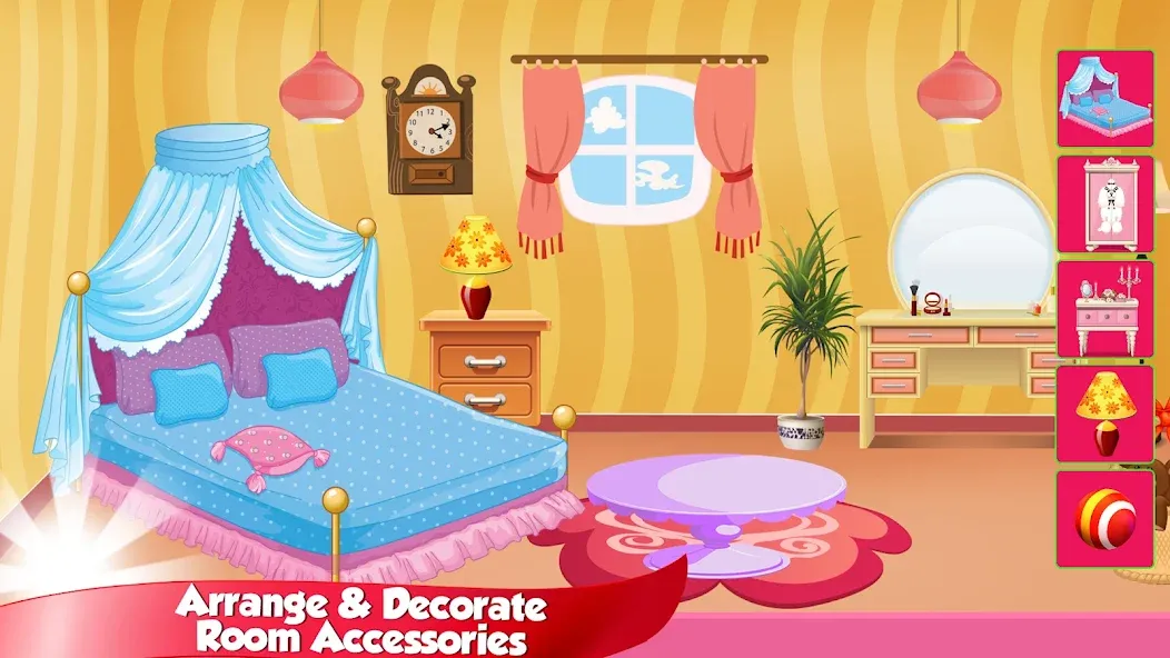 Girl Doll House Design & Clean  [МОД Меню] Screenshot 4