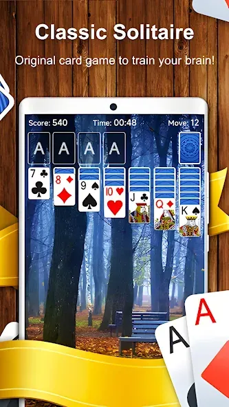 Solitaire Card Game (Солитер карточная игра)  [МОД Бесконечные деньги] Screenshot 2